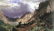 Albert Bierstadt Storm in the Rocky Mountains, Mt Rosalie Norge oil painting reproduction